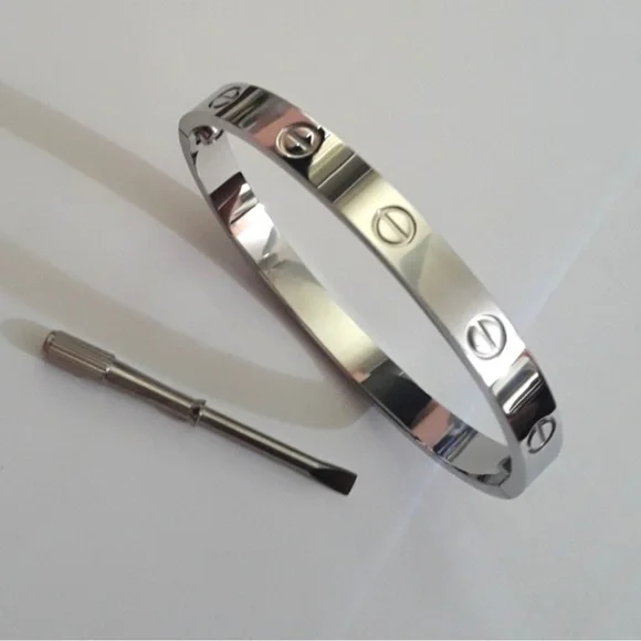 NEW Generic Love Bangle Bracelet with Screwdriver in Silver